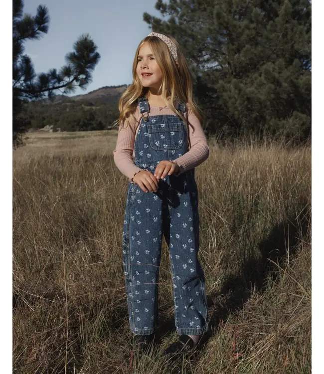 Rylee & Cru Utility Overall - Heart Ditsy