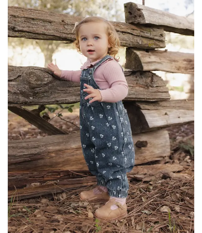 Rylee & Cru Baby Vintage  Overall - Heart Ditsy