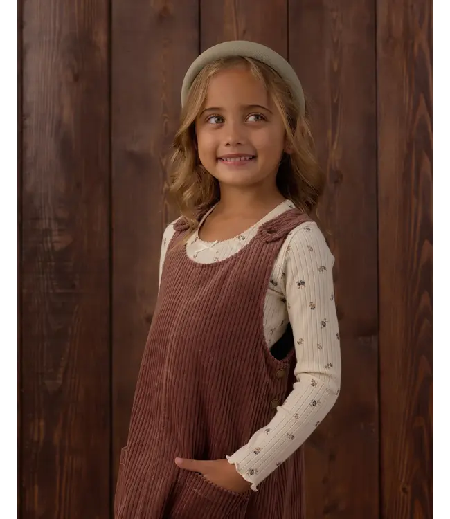 Rylee & Cru Odette Overall Dress - Mulberry