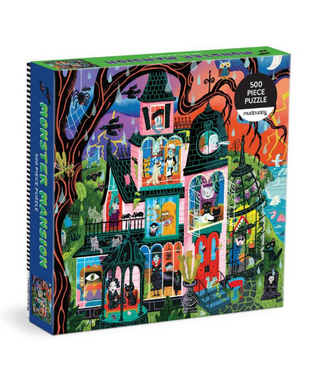 MudPuppy Monster Mansion 500 Pc Puzzle