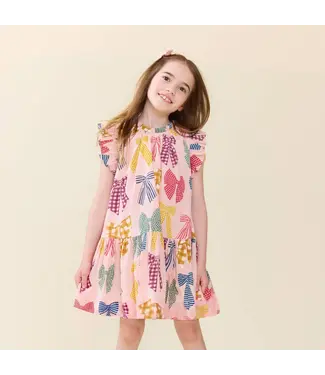 Pink Chicken Harper Dress - Patterned Bows