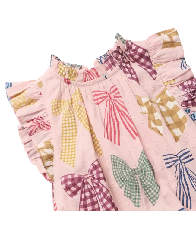Pink Chicken Harper Dress - Patterned Bows