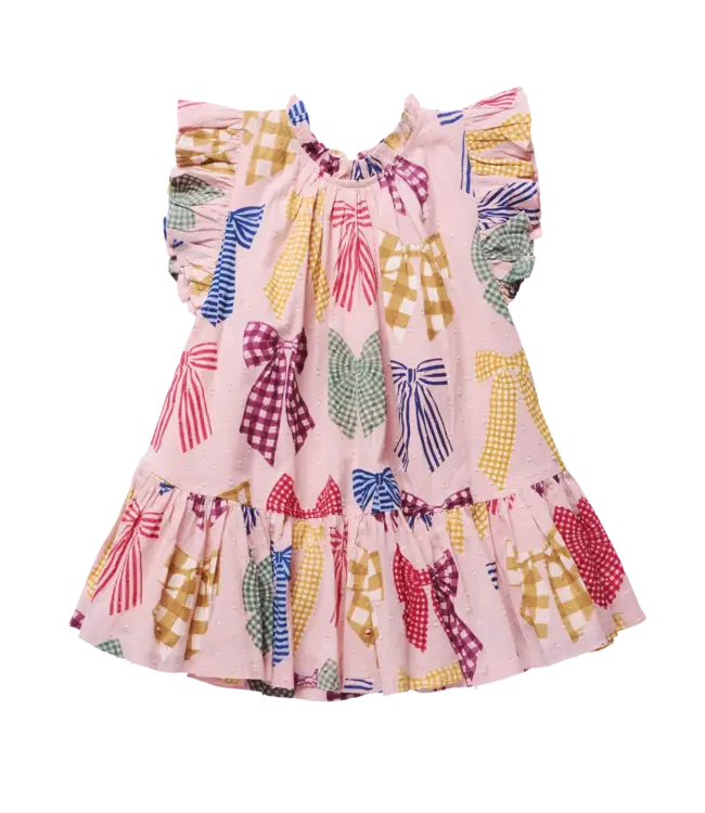 Pink Chicken Harper Dress - Patterned Bows