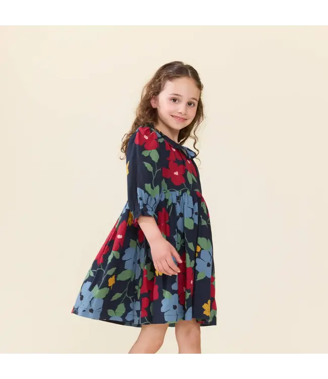 Pink Chicken Amara Dress - Navy Hibiscus Floral