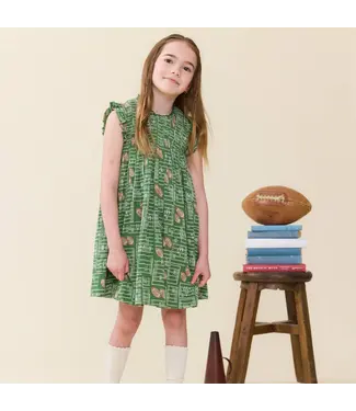 Pink Chicken Stevie Dress - Football Field