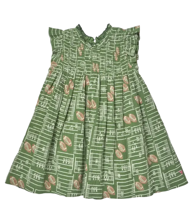 Pink Chicken Stevie Dress - Football Field