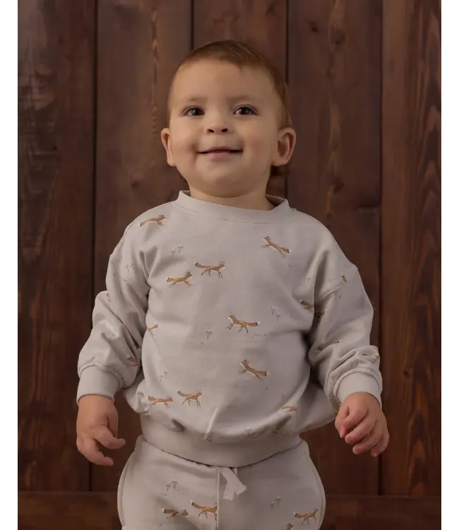 Rylee & Cru Baby Relaxed Sweatshirt - Foxes