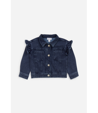 Splendid Baby Ruffle Denim Jacket - Dark Rinse