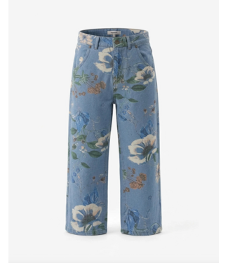 Appaman Wide Leg Jean - Floral Denim