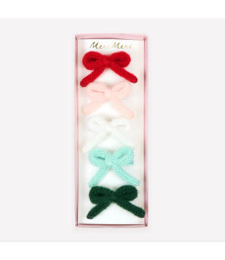 Meri Meri Knitted Bow Hair Clips