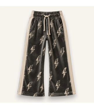 Best Day Ever Kids Thunderbolt Velvet Retro Pant