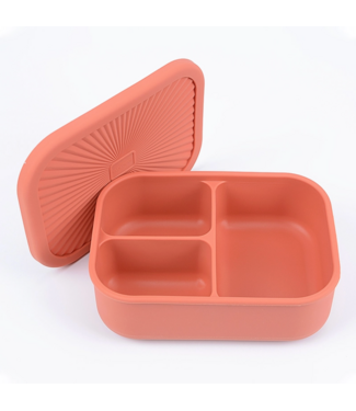 Three Little TOts Silicone Bento Box - Terracotta