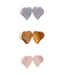 Rylee & Cru Heart Mini Clips - Dusty Blue, Clay, Blush