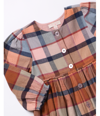 Pink Chicken Mae Dress - Hayride Plaid