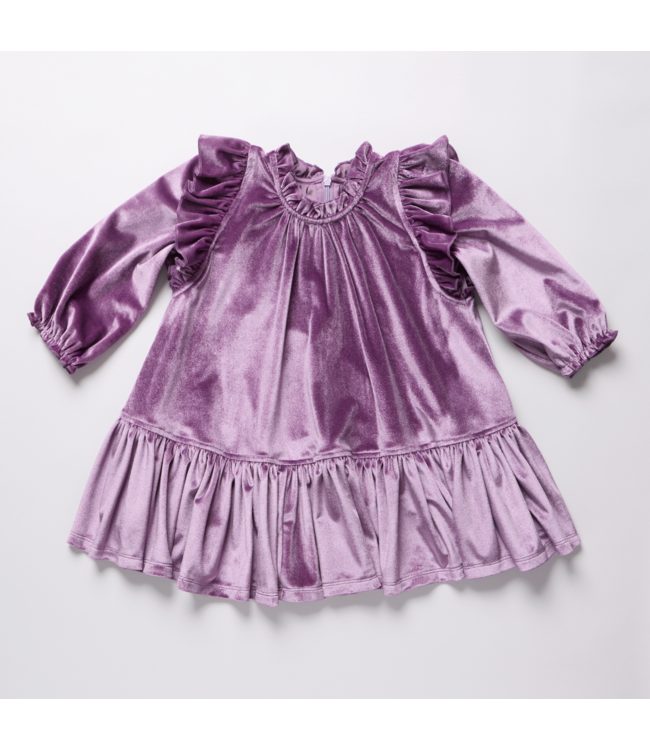 Pink Chicken Harper Dress - Lavender Velour