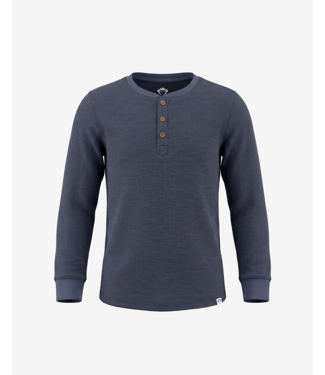 Appaman Craftsman Thermal Henley - Washed Indigo