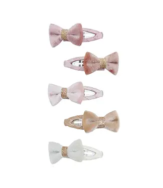 Mimi & Lula Tinkerbell Velvet Bow Mini Hair Clips