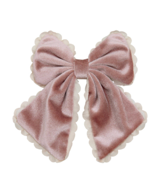 Mimi & Lula Scalloped Edge Velvet Bow