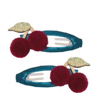 Mimi & Lula Pom Pom Cherries Hair Clips