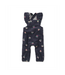 Tea Collection Corduroy Ruffle Baby Overalls - Midnight Posy