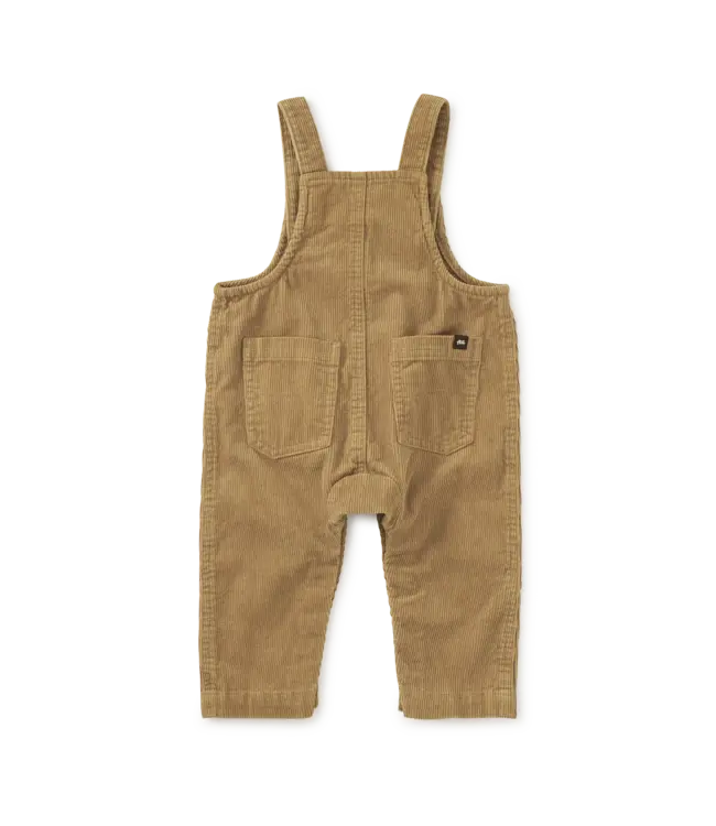 Tea Collection Corduroy Baby Overalls - Raw Umber