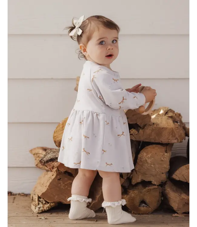 Rylee & Cru Baby Raglan Dress - Foxes