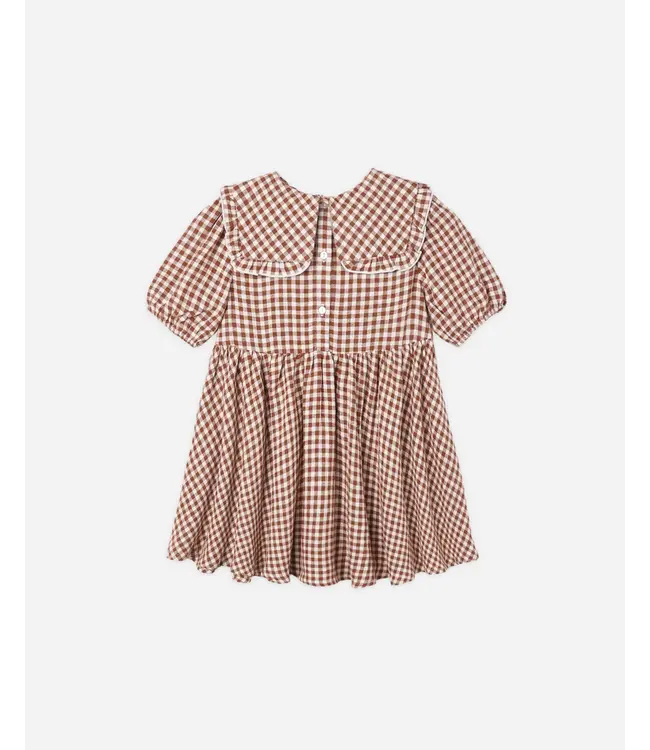 Rylee & Cru Camille Dress - Brick Check