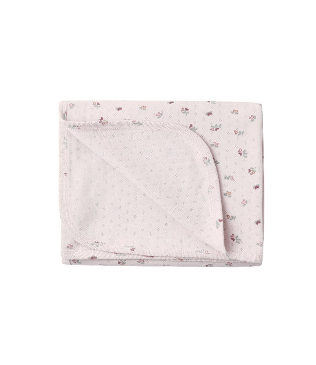 Quincy Mae Pointelle Baby Blanket - Heart Ditsy