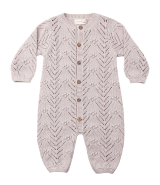 Quincy Mae Long Sleeve Bubble Romper - Lilac Mist