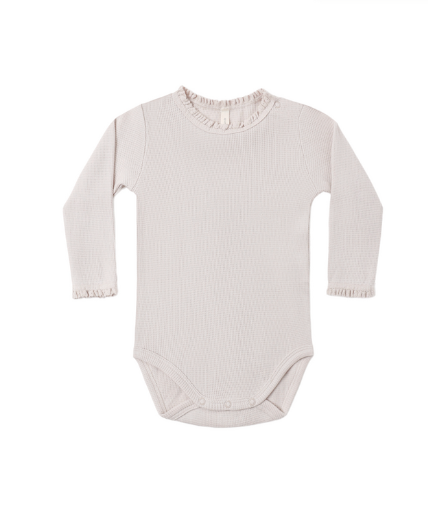 Quincy Mae Waffle Long Sleeve Bodysuit
