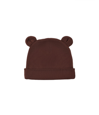 Quincy Mae Baby Bear Beanie - Black Cherry