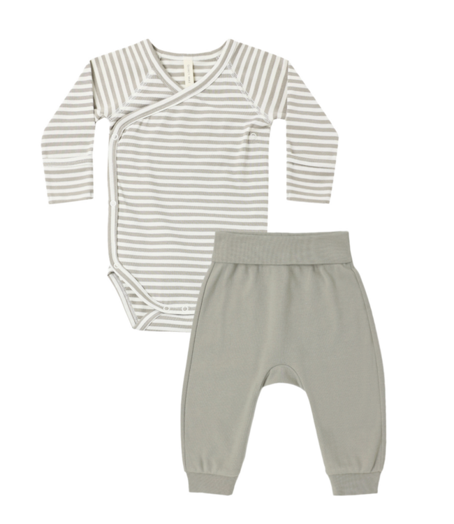 Quincy Mae Side Snap Pant Set