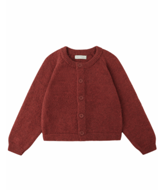 Rylee & Cru Fuzzy Cardigan - Ruby