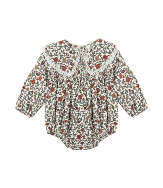 Rylee & Cru Fern Romper - Holiday Floral
