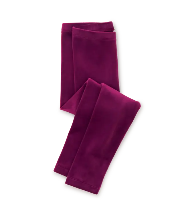 Tea Collection Velour Leggings - Cosmic Berry