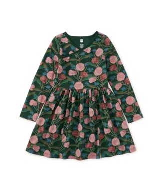 Tea Collection Long Sleeve Wrap Neck Dress - Vintage English Floral