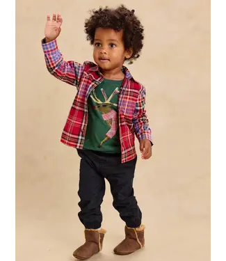 Tea Collection Baby Holiday Deer Graphic Tee