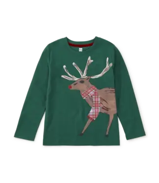 Tea Collection Baby Holiday Deer Graphic Tee