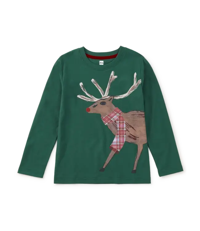 Tea Collection Baby Holiday Deer Graphic Tee