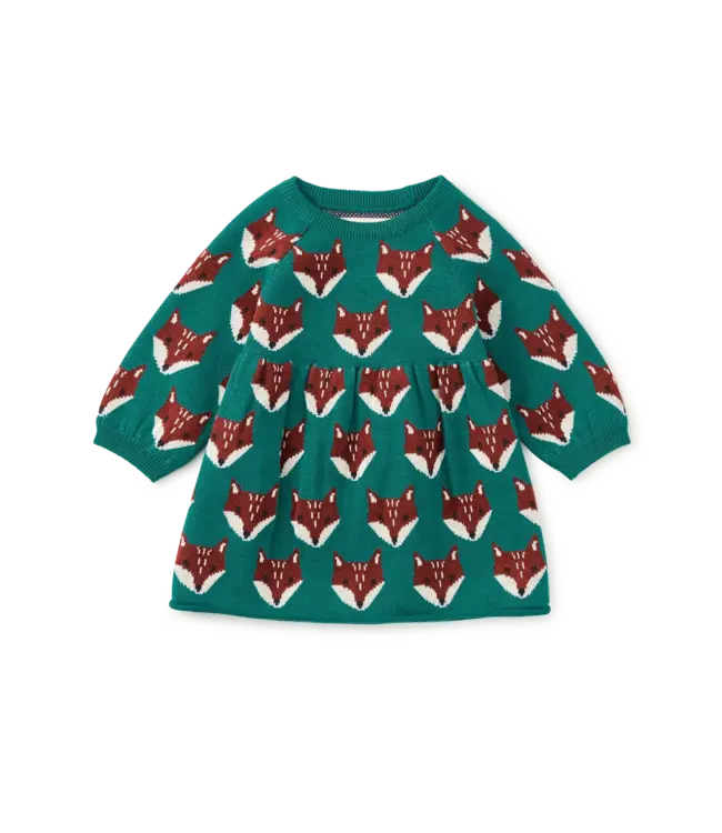 Tea Collection Baby Family Fox Sweater Dress