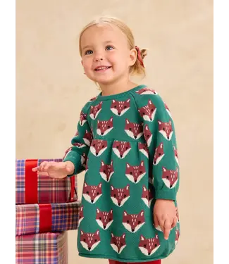 Tea Collection Family Fox Sweater Dress