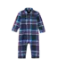 Tea Collection Collared Baby Romper - Windsor Hearth Plaid