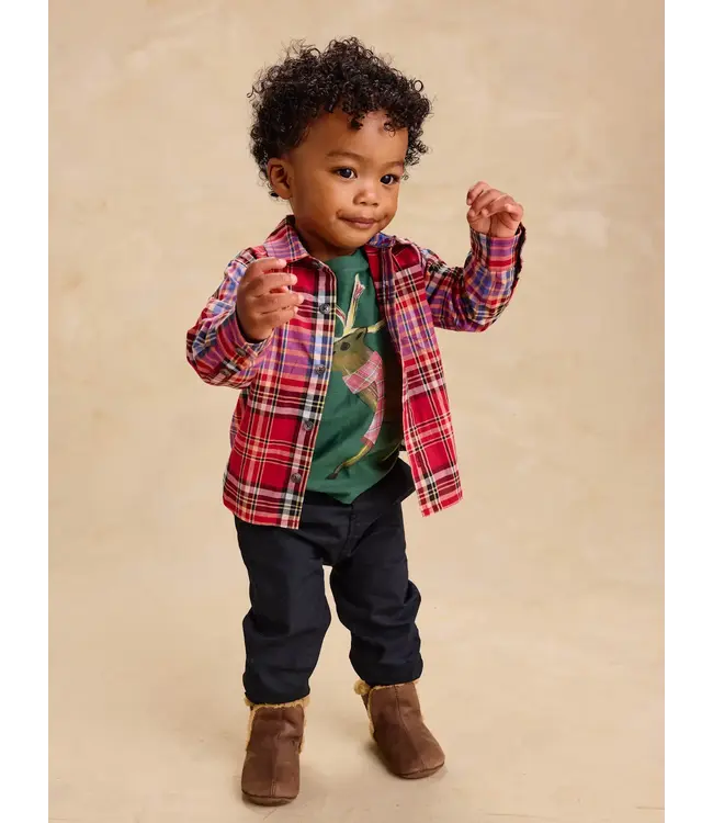 Tea Collection Woven Baby Joggers - Jet Black