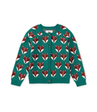 Tea Collection Family Fox Cardigan