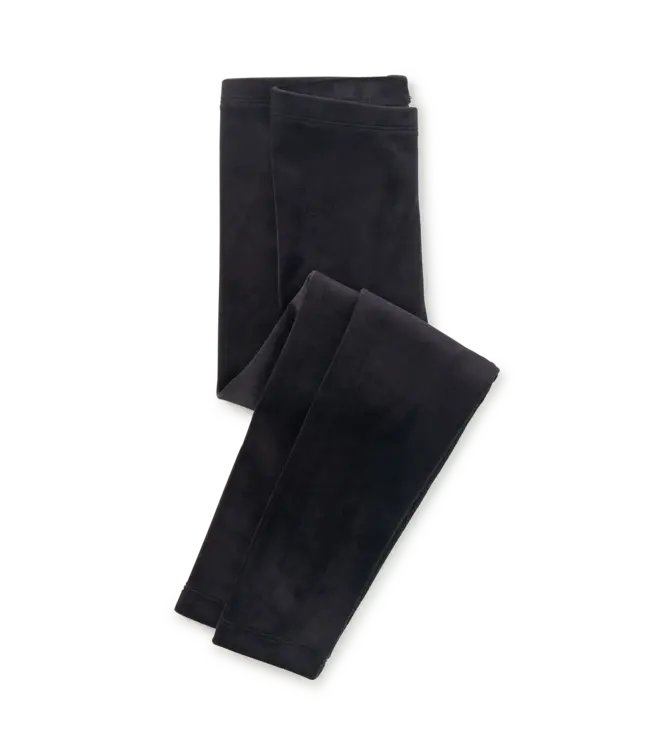 Tea Collection Baby Velour Leggings - Jet Black