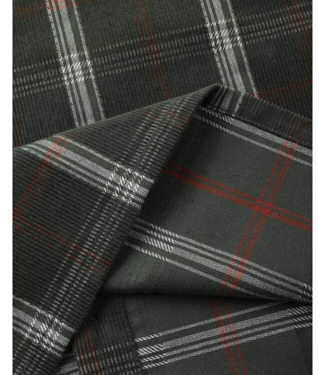 Rylee & Cru Pocketed Flannel Shirt - Evergreen