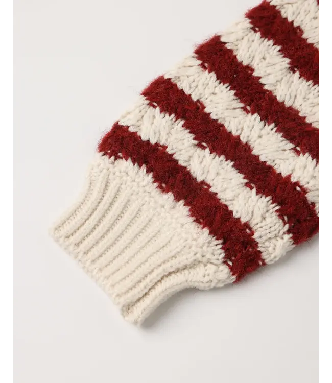 Rylee & Cru Aspen Sweater - Ruby Stripe