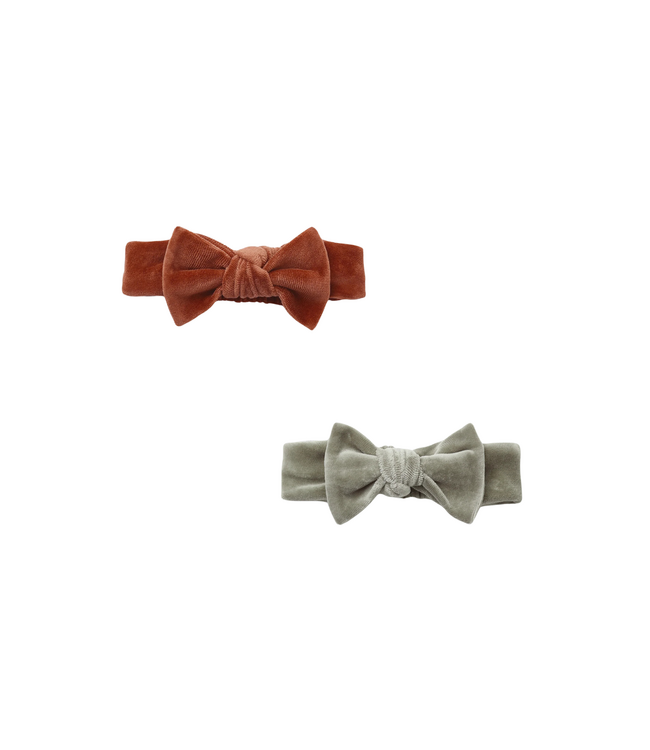Quincy Mae Velour Bow Headband