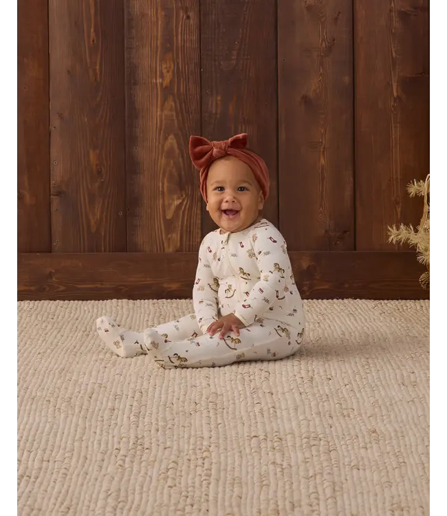 Quincy Mae Velour Bow Headband