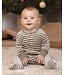 Quincy Mae Hidden Snap Footie - Spruce Stripe